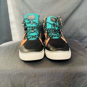 Creative Recreation Black and Teal Sneakers